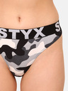 Styx Tanga Styx art camuflaj negru și gri pentru femei army