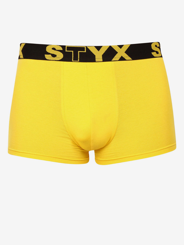 Styx Chiloți boxeri bărbați galbeni Styx