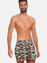 Styx Pantaloni scurți cu model turcoaz și negru pentru bărbați Styx art OMG