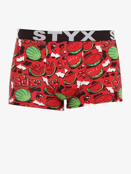 Styx Boxeri cu model verde și roșu pentru bărbați Styx art Melons