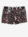 Styx Pantaloni scurți boxeri cu model alb și negru pentru bărbați Styx Jáchym