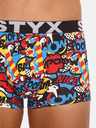 Styx Pantaloni scurți boxeri cu model albastru și roșu pentru bărbați Styx art Poof