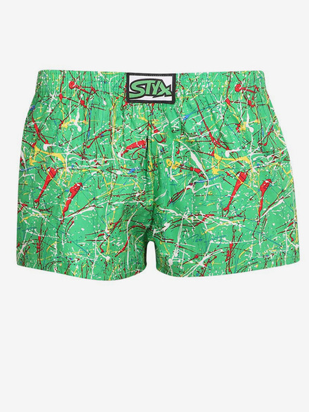 Styx Pantaloni scurți cu model verde pentru băieți Styx art Jáchym
