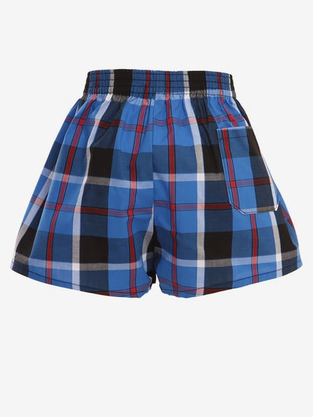 Styx Pantaloni scurți în carouri negri și albaștri pentru băieți Styx