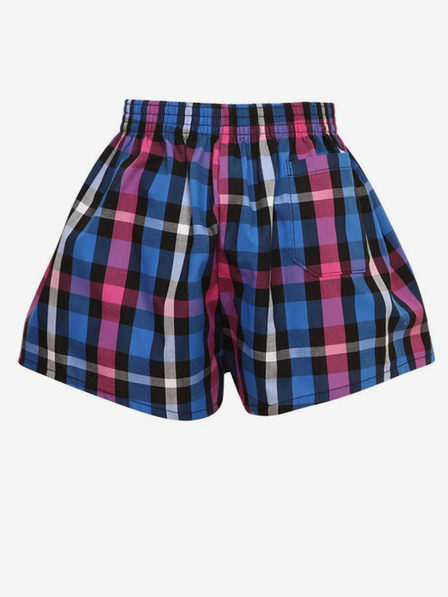 Styx Pantaloni scurți în carouri violet și albastru pentru băieți Styx