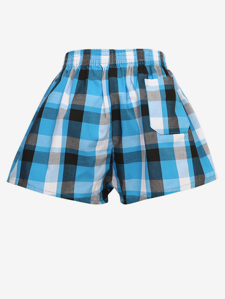 Styx Pantaloni scurți în carouri negri și albaștri pentru băieți Styx