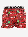Styx Pantaloni scurți roșii cu model pentru bărbați Styx