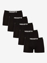 Nedeto Set de cinci boxeri pentru bărbați în negru Nedeto