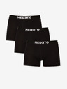 Nedeto Set de trei boxeri pentru bărbați în negru Nedeto