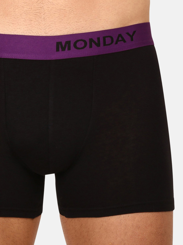 Nedeto Set de șapte boxeri pentru bărbați în negru Nedeto