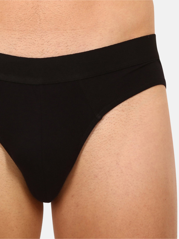 Nedeto Set de șapte chiloți pentru bărbați în negru Nedeto