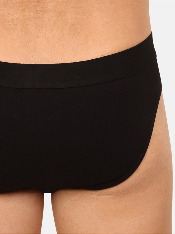 Nedeto Set de șapte chiloți pentru bărbați în negru Nedeto