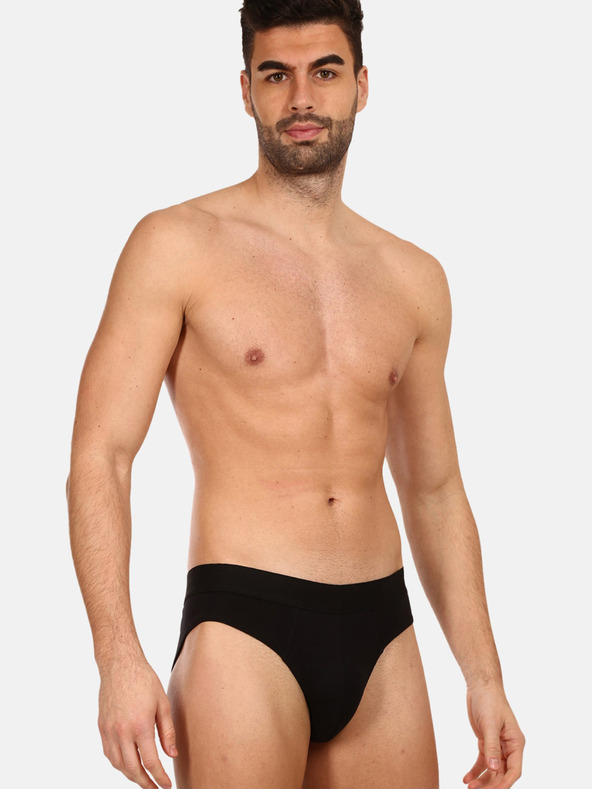 Nedeto Set de șapte chiloți pentru bărbați în negru Nedeto