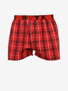 Styx Pantaloni scurți bărbătești în carouri roșii Styx