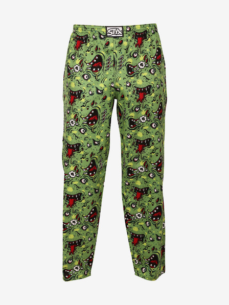 Styx Pantaloni de pijama cu model Styx pentru bărbați, verzi