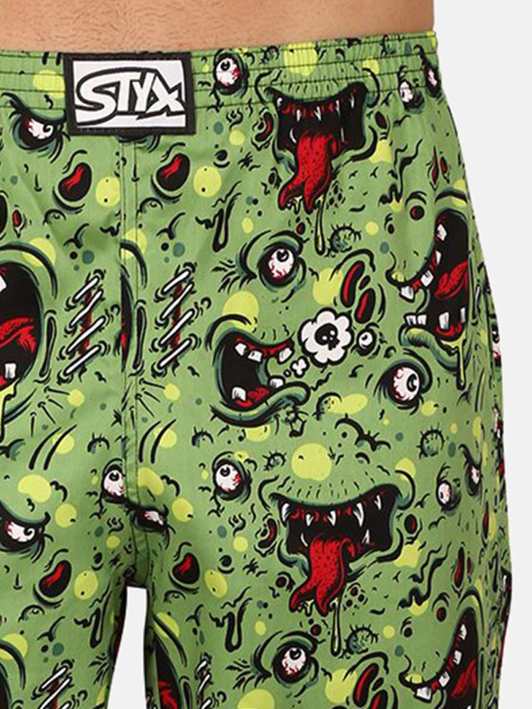 Styx Pantaloni de pijama cu model Styx pentru bărbați, verzi