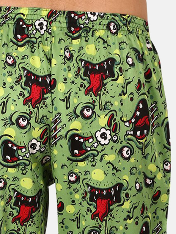 Styx Pantaloni de pijama cu model Styx pentru bărbați, verzi