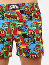 Styx Pantaloni scurți cu model pentru bărbați roșii și albaștri Styx premium art Boom