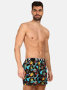 Styx Set de trei pantaloni scurți pentru bărbați cu model în roz închis, alb și negru Styx art