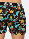 Styx Set de trei pantaloni scurți pentru bărbați cu model în roz închis, alb și negru Styx art