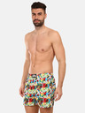 Styx Pantaloni scurți bărbătești cu model galben și roșu Styx premium art Emoji