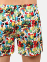 Styx Pantaloni scurți bărbătești cu model galben și roșu Styx premium art Emoji