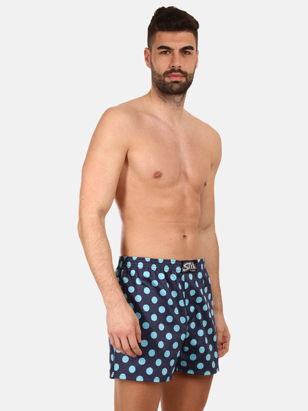 Styx Pantaloni scurți bărbătești albastru închis cu buline Styx premium art
