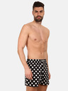 Styx Pantaloni scurți bărbați negri Styx premium art Polka dots