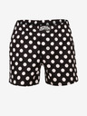 Styx Pantaloni scurți bărbați negri Styx premium art Polka dots