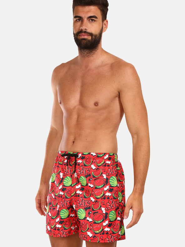 Styx Costume de baie cu model Styx Melons roșii pentru bărbați