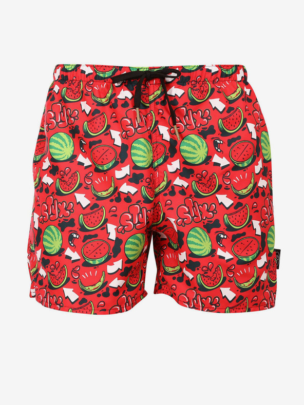 Styx Costume de baie cu model Styx Melons roșii pentru bărbați