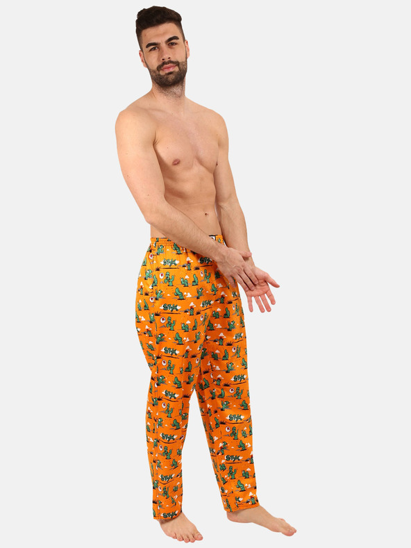 Styx Sleepwear cu model pentru bărbați portocaliu Styx Cactus