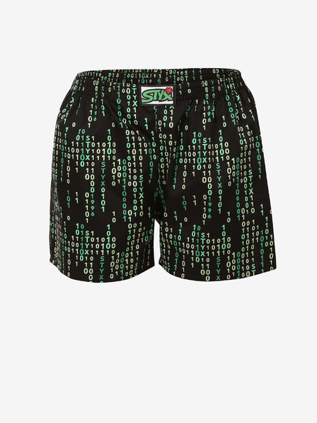 Styx Pantaloni scurți de somn cu model pentru femei verzi și negri Styx Code