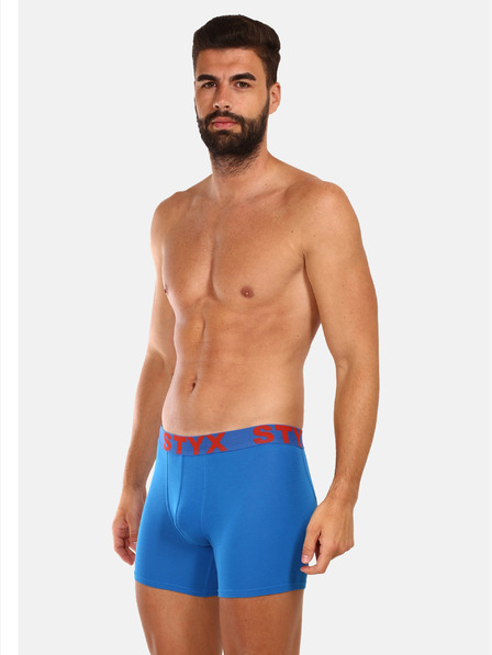 Styx Set de trei boxeri pentru bărbați în alb, albastru și gri Styx