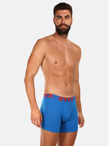 Styx Set de trei boxeri pentru bărbați în alb, albastru și gri Styx