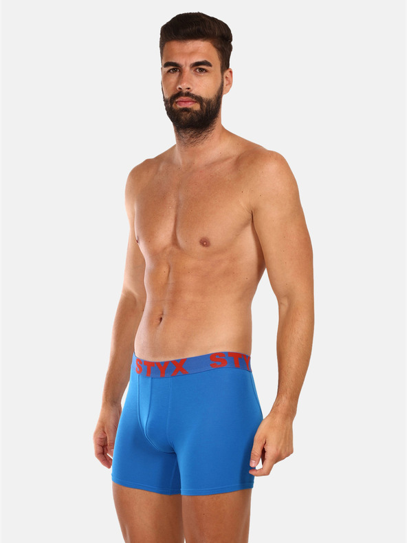 Styx Set de trei boxeri bărbătești în albastru Styx