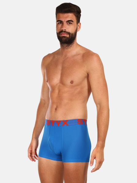 Styx Set de trei boxeri pentru bărbați în gri, alb și albastru Styx