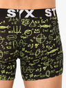 Styx Boxeri bărbați negri cu model Styx
