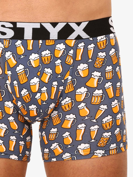 Styx Boxeri cu model pentru bărbați gri Bere Styx