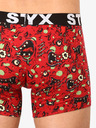 Styx Chiloți boxeri cu model pentru bărbați roșii Styx Zombie