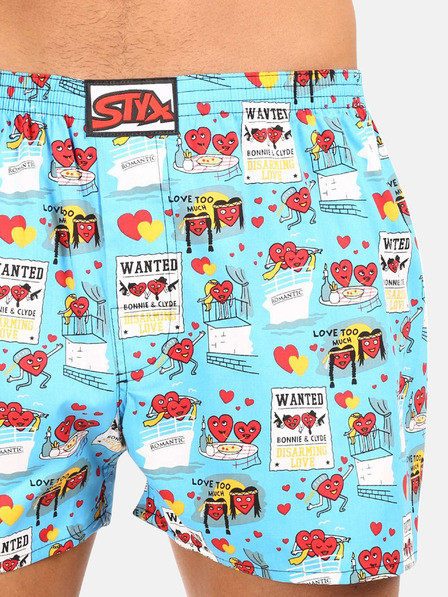 Styx Perechi de pantaloni scurți Styx de Ziua Îndrăgostiților turcoaz pentru bărbați