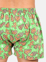 Styx Pantaloni scurți de Crăciun verde deschis pentru bărbați Styx Christmas Gingerbread