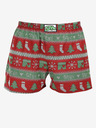 Styx Pantaloni scurți de Crăciun Styx pentru bărbați, verzi și roșii