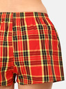Styx Pantaloni scurți în carouri galbeni și roșii pentru femei Styx