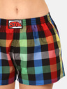 Styx Pantaloni scurți în carouri pentru femei verzi și negri Styx
