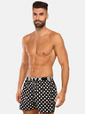 Styx Pantaloni scurți pentru bărbați cu buline alb-negru Styx Polka dots