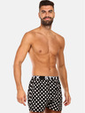 Styx Pantaloni scurți pentru bărbați cu buline alb-negru Styx Polka dots