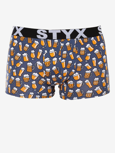 Styx Boxeri cu model Styx Beer galbeni și gri pentru bărbați