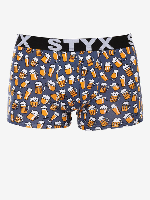 Styx Boxeri cu model Styx Beer galbeni și gri pentru bărbați