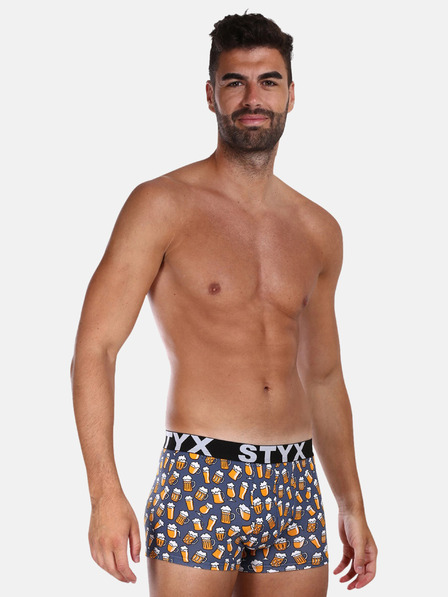 Styx Boxeri cu model pentru bărbați gri Bere Styx
